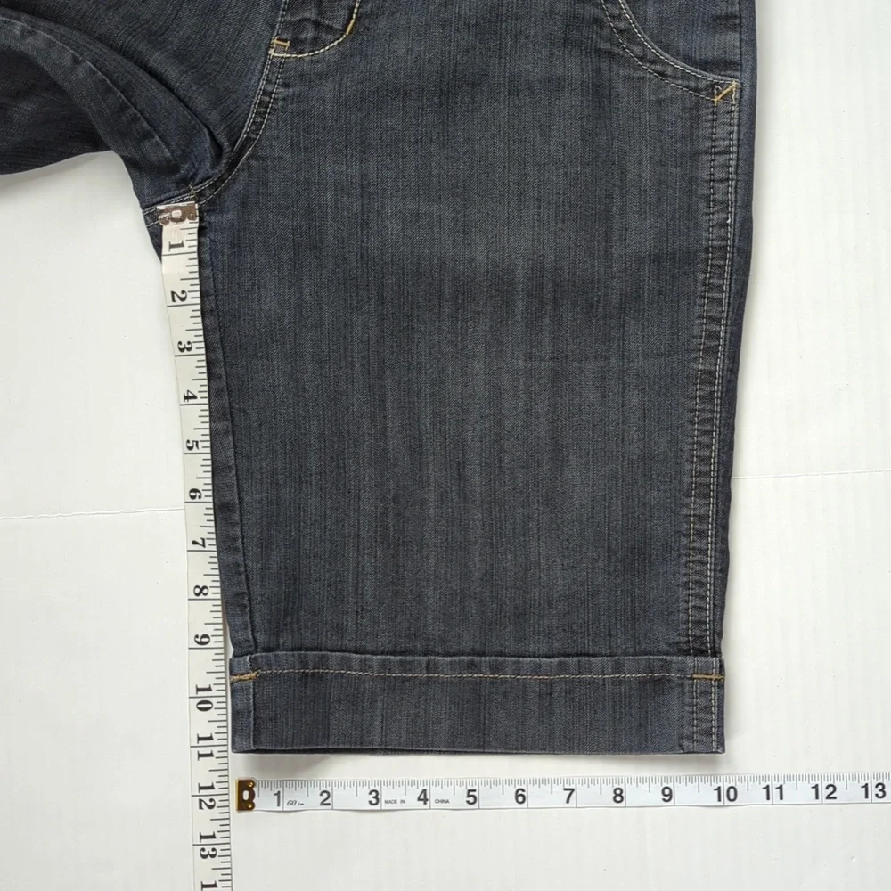 Baccini Bermuda Jean Shorts 10P Blue Pockets - Picture 14 of 14